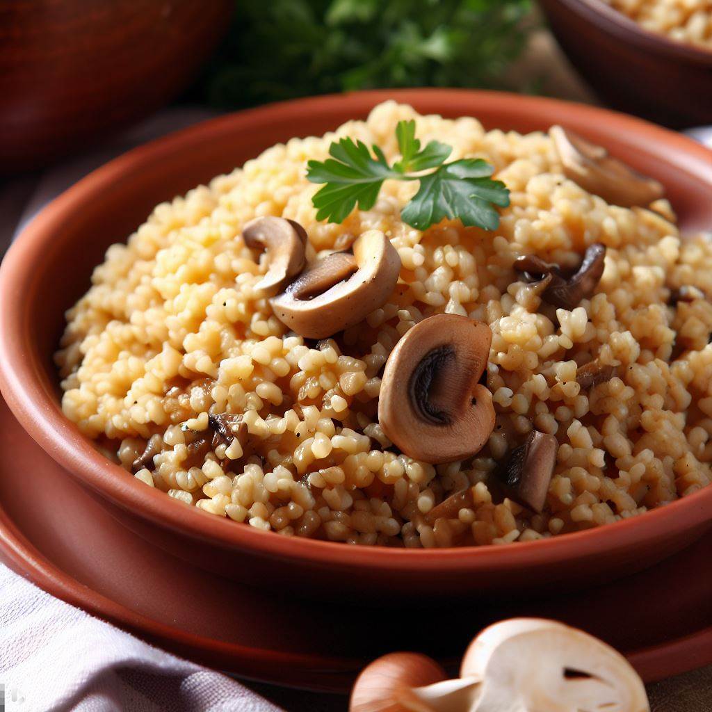 Bulgur with Mushrooms Turkana Food