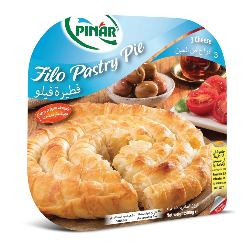 Pinar Borek With Three Cheeses 400g x 10 – Distributor In New Jersey – Florida and California, US