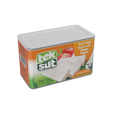 Teksut Feta Cheese Tin (Sheep) 1Kg X 8 – Distributor In New Jersey – Florida and California, USA