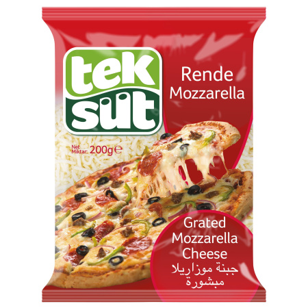 Teksut Grated Mozarella 200Gr X 12 – Distributor In New Jersey – Florida and California, USA