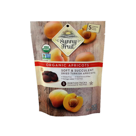 Sunny Fruits Organic Dried Apricots 8.8 Oz x 18 – Distributor In New Jersey, Florida - California, USA