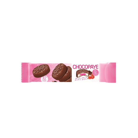 Simsek Chocopaye Biscuits Strawberry 216GrX12 – Distributor In New Jersey, Florida - California, USA