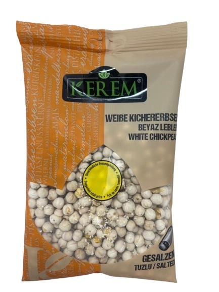 Kerem White Chickpeas Salted 225GrX12
