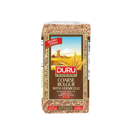 Duru Coarse Bulgur with Vermicelli 1 Kg X 10 Pack – Distributor In New Jersey – Florida and California, USA