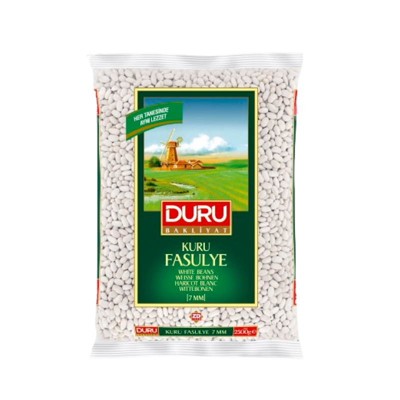 Duru White Beans (7mm) 2500G X 6 Pack – Distributor In New Jersey – Florida and California, USA