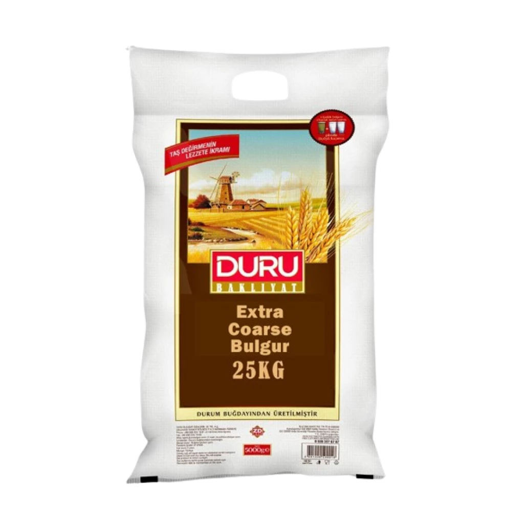 Duru Extra Coarse Bulgur 25kg – Distributor In New Jersey, Florida - California, USA