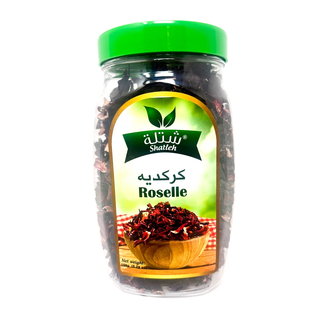 Shatleh Roselle Plastic Jar 150GrX12 – Distributor In New Jersey, Florida - California, USA
