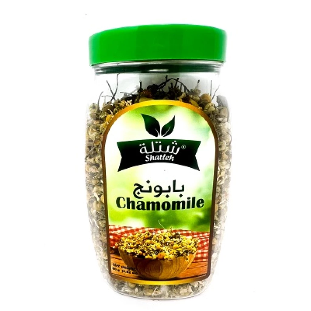 Shatleh Chamomile Plastic Jar 80GrX12 – Distributor In New Jersey, Florida - California, USA