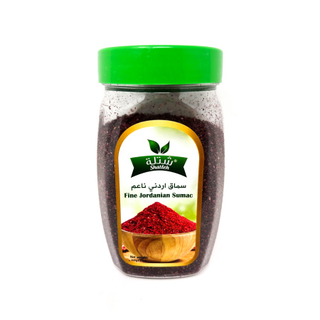 Shatleh Jordanian Sumac Plastic Jar / Fine 200GrX12 – Distributor In New Jersey, Florida - California, USA