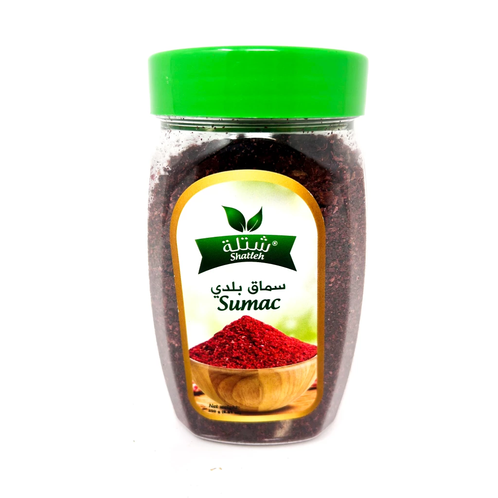 Shatleh Balady Sumac Plastic Jar / Balady 250GrX12 – Distributor In New Jersey, Florida - California, USA