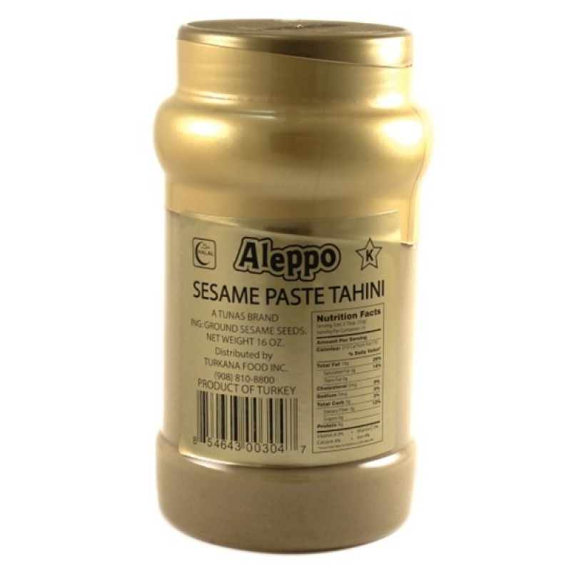 Aleppo Tahini Pet Jar 1Lbsx12 – Distributor In New Jersey, Florida - California, USA
