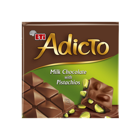 Eti Adicto Chocolate W Pistachio (60Grx6)x12 – Distributor In New Jersey – Florida and California, USA