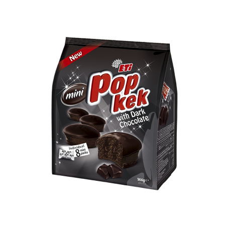 Eti Popkek Dark Chocolate 144 Gr X 10 – Distributor In New Jersey, Florida - California, USA