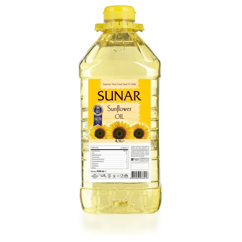 Sunar Sunflower Oil 4.5 LT X 4 wholesaler in California - New Jersey, USA | Turkana Food