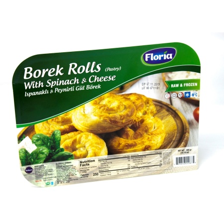 Floria Borek Pastry Rolls With Spinach 400Gr X 10 – Distributor In New Jersey, Florida - California, USA