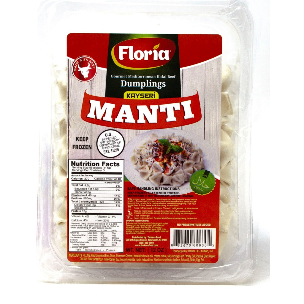 Floria Turkish Beef Dumpling (Manti) 12Oz X 16 – Distributor In New Jersey, Florida - California, USA