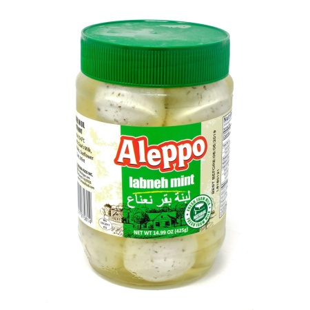 Aleppo Labneh W Mint In Oil 425Gx12 – Distributor In New Jersey – Florida and California, USA