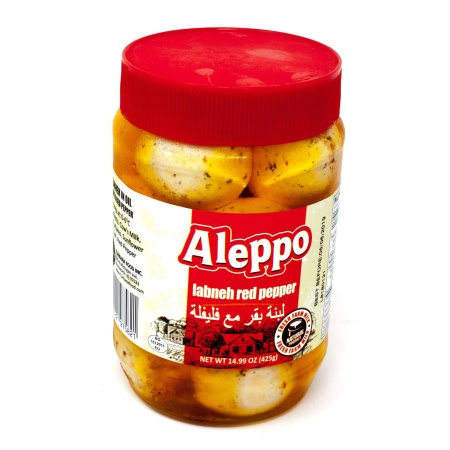 Aleppo Labneh W Red Pepper In Oil 425Gx12 – Distributor In New Jersey – Florida and California, USA