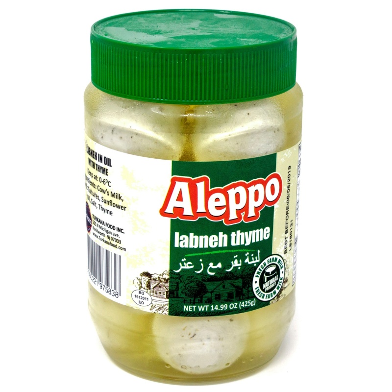 Aleppo Labneh W Thyme In Oil 425Gx12 – Distributor In New Jersey – Florida and California, USA