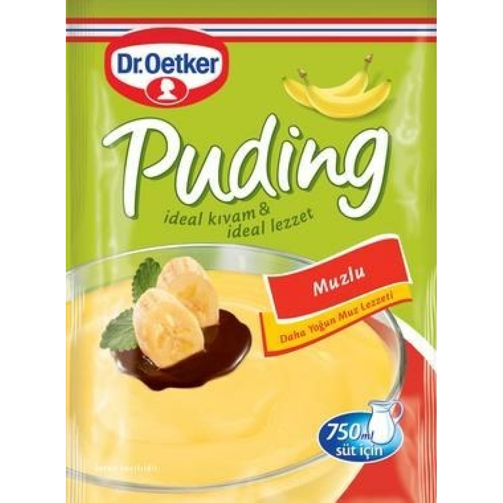 Dr Oetker Pudding Banana 120Gr x 24 – Distributor In New Jersey, Florida - California, USA