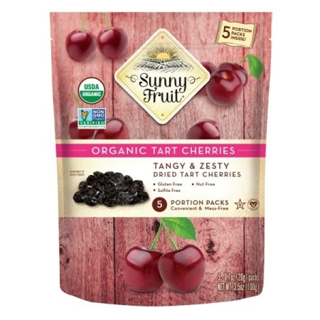Sunny Fruits Organic Dried Tart Cherries 3.5 Oz x 18 – Distributor In New Jersey, Florida - California, USA