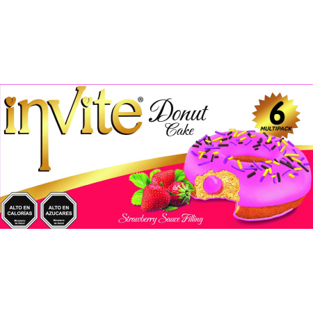 Simsek Invite Donut W/ Strawberry Sauce 240GrX12 – Distributor In New Jersey, Florida - California, USA