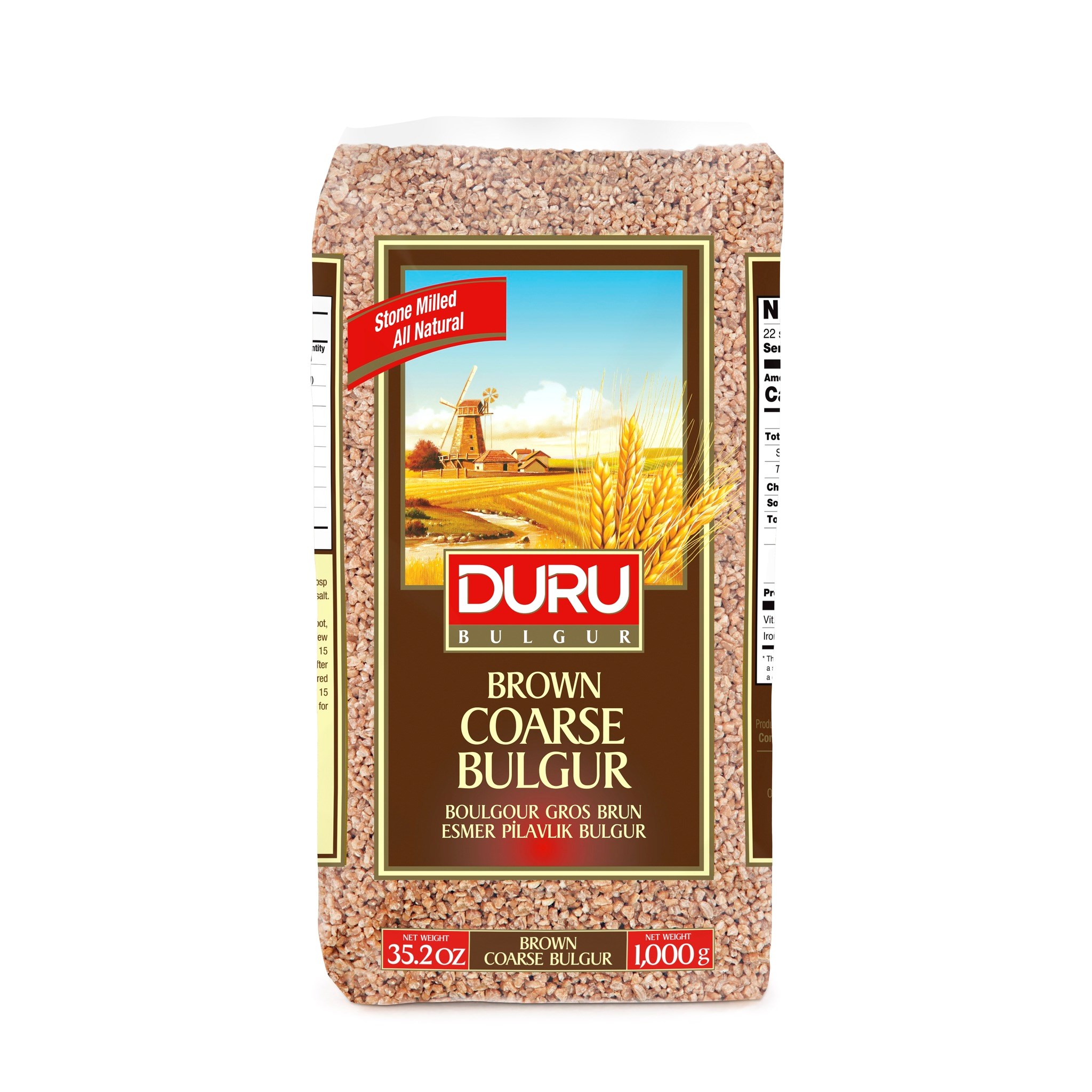 Duru Brown Coarse Bulgur 1 Kg X 10 Pack Distributor In New Jersey Florida And California Usa