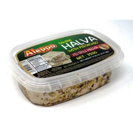 Aleppo Halva W/Pistachio 350Grx12 – Distributor In New Jersey, Florida - California, USA