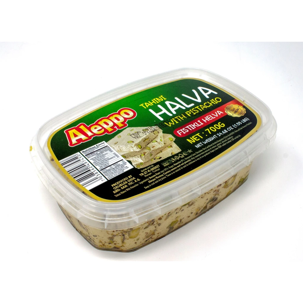 Aleppo Halva W/Pistachio 700Grx12 – Distributor In New Jersey, Florida - California, USA