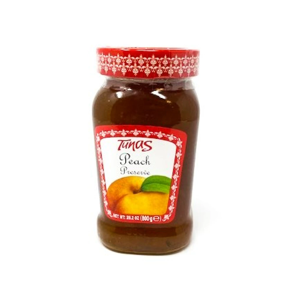 Tunas Peach Preserve 800 Gr X 12 – Distributor In New Jersey, Florida - California, USA