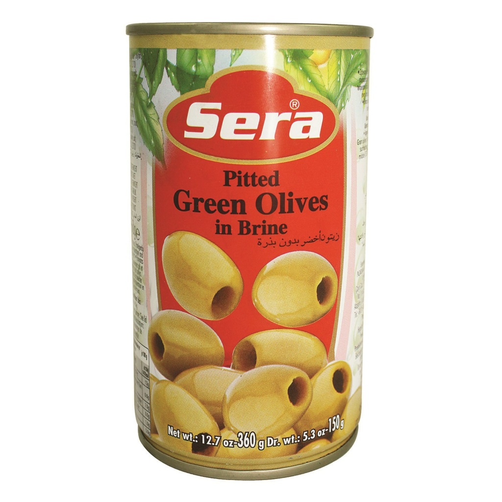 Sera Pitted Green Olives 360Grx24 – Distributor In New Jersey, Florida - California, USA