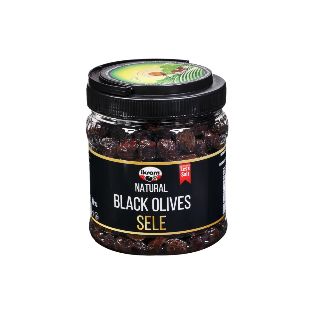 Ikram Natural Black Olives Sele 700 Gr X 12 – Distributor In New Jersey, Florida - California, USA
