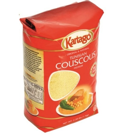 Kartago Couscous Moyen Medium 1Kg X 10 – Distributor In New Jersey – Florida and California, USA