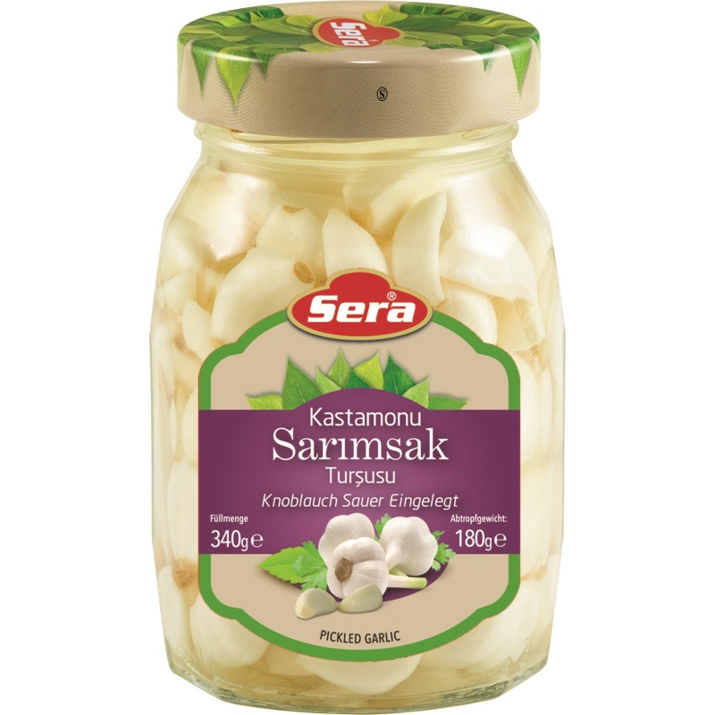 Sera Garlic Pickles 340Mlx12 – Distributor In New Jersey, Florida - California, USA