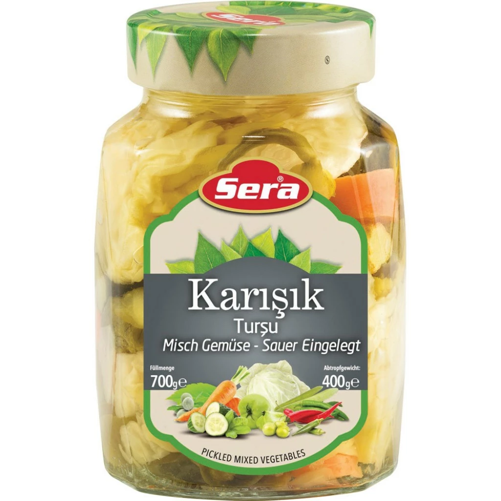 Sera Mixed Pickles 700Grx12 – Distributor In New Jersey, Florida - California, USA