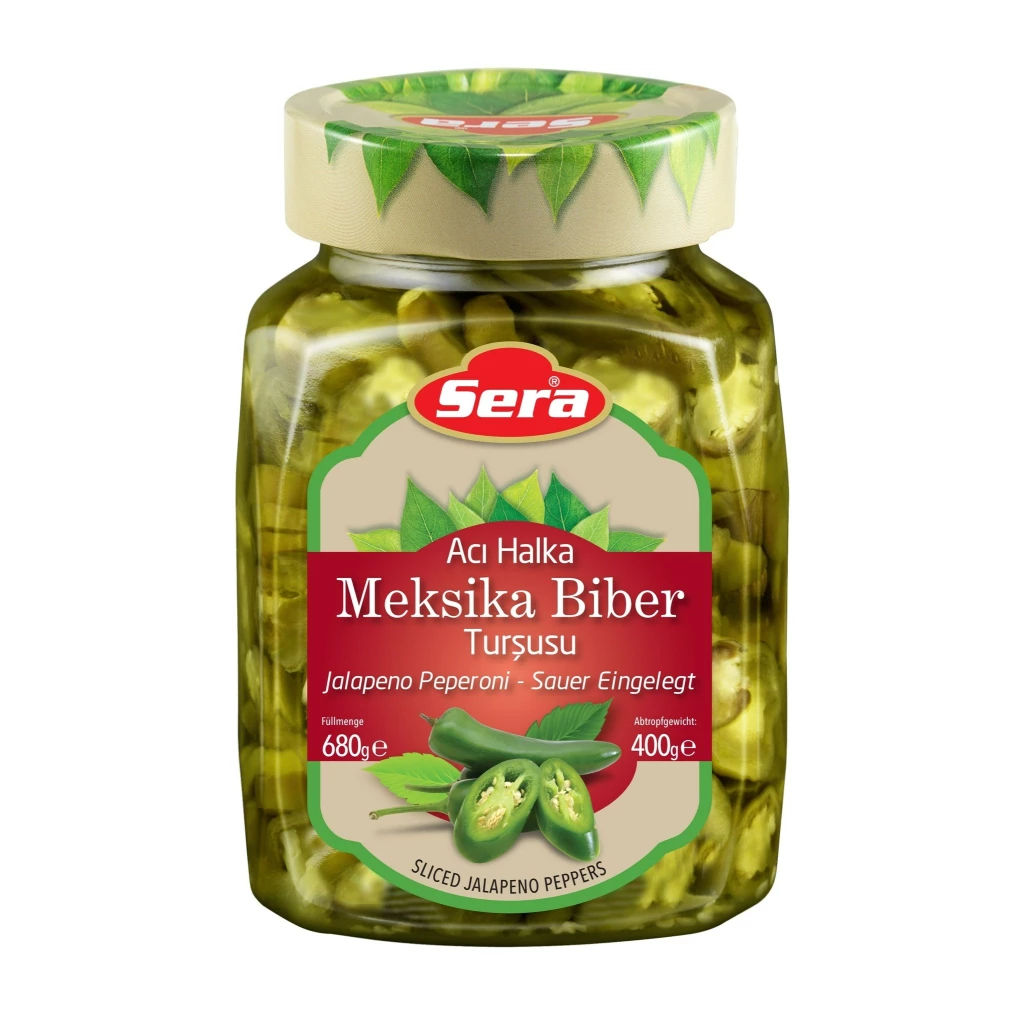 Sera Sliced Jalapeno Peppers 600Mlx12 – Distributor In New Jersey, Florida - California, USA
