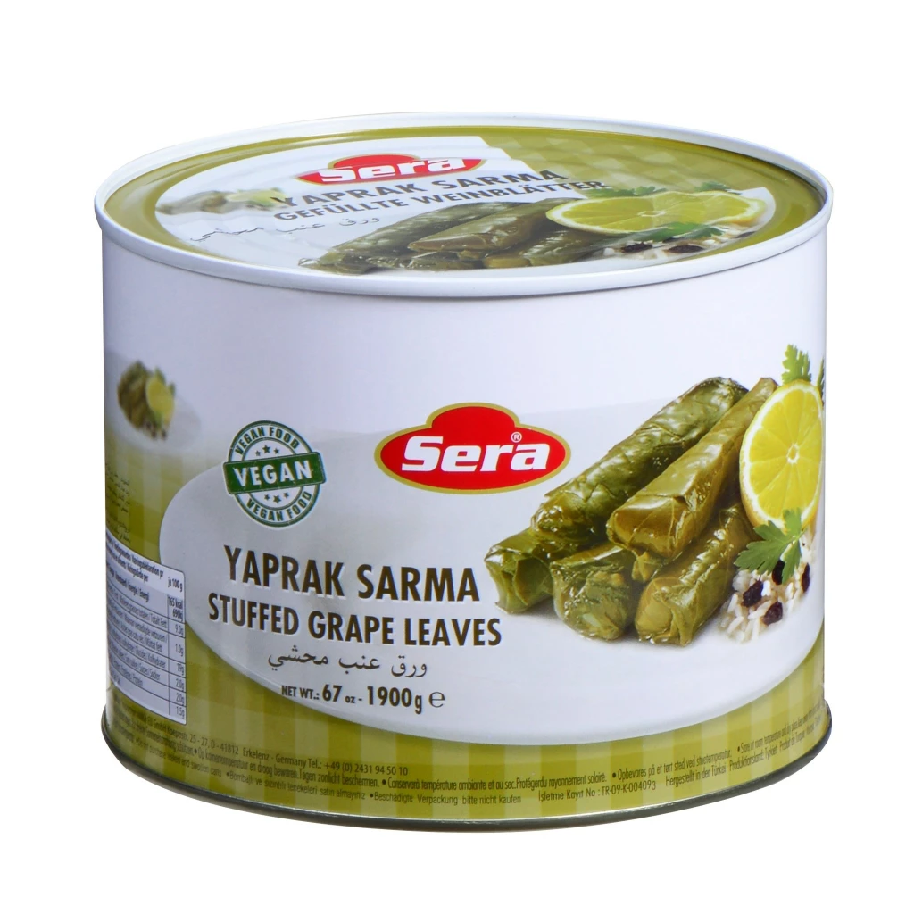 Sera Stuffed Vine Grape Leaves W/Rice 1900Grx6 – Distributor In New Jersey, Florida - California, USA