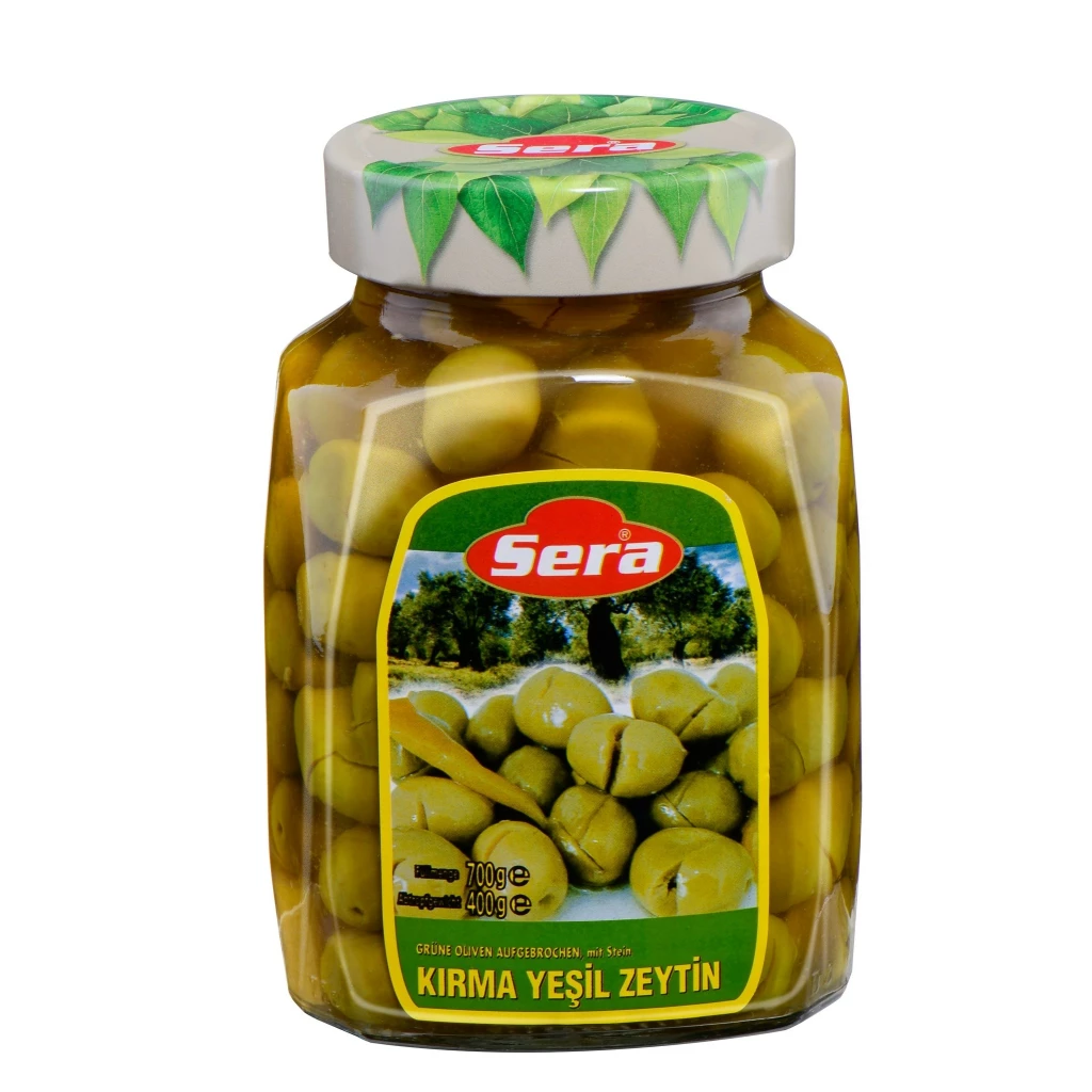 Sera Cracked Green Olives 12 X 750Ml – Distributor In New Jersey, Florida - California, USA