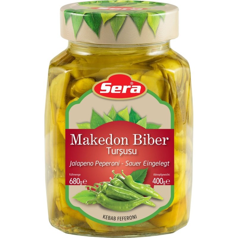 Sera Pickled Macedonian Peppers 12X750Ml – Distributor In New Jersey, Florida - California, USA