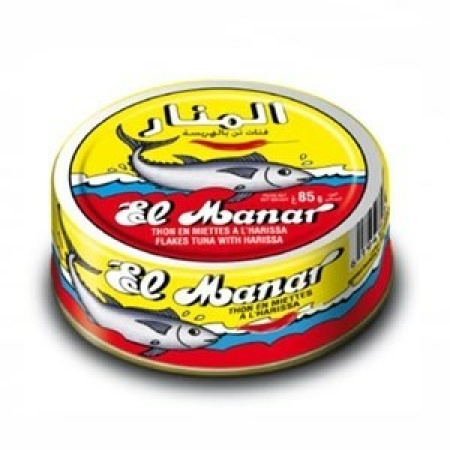 El Manar Tuna In Harissa Sauce 162Grx10 – Distributor In New Jersey, Florida - California, USA