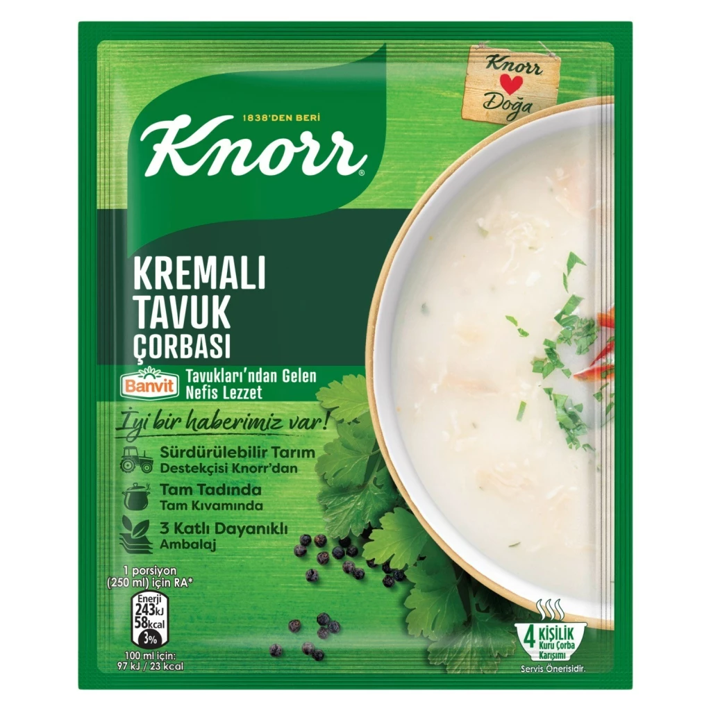 Knorr Creamy Chicken Flavored Soup 65Gx12 – Distributor In New Jersey, Florida - California, USA