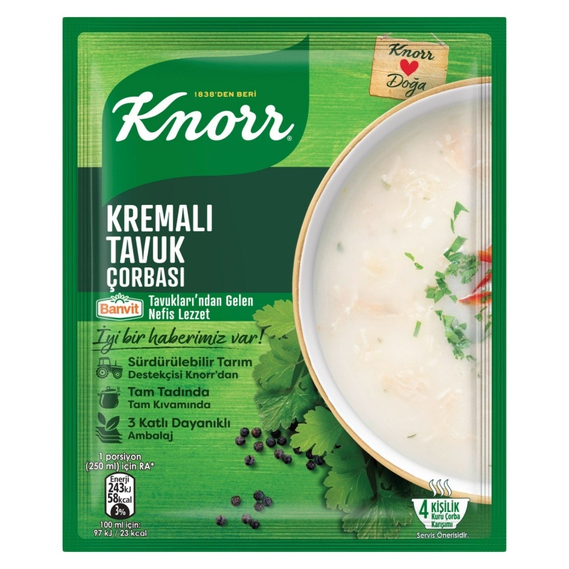 Knorr Creamy Chicken Flavored Soup 65Gx12 – Distributor In New Jersey, Florida - California, USA