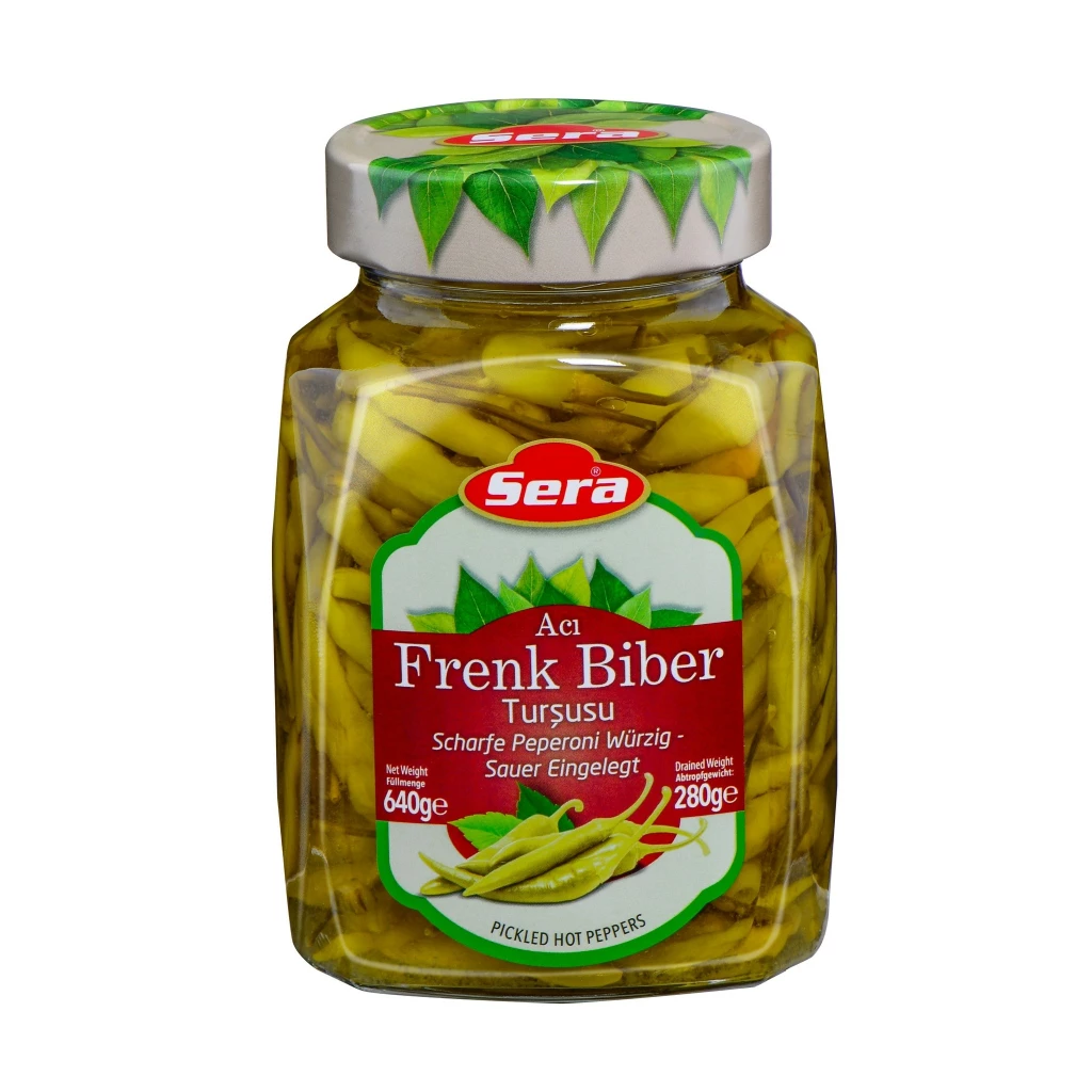 Sera Hot Peppers In Brine 640Gr X 12 – Distributor In New Jersey, Florida - California, USA