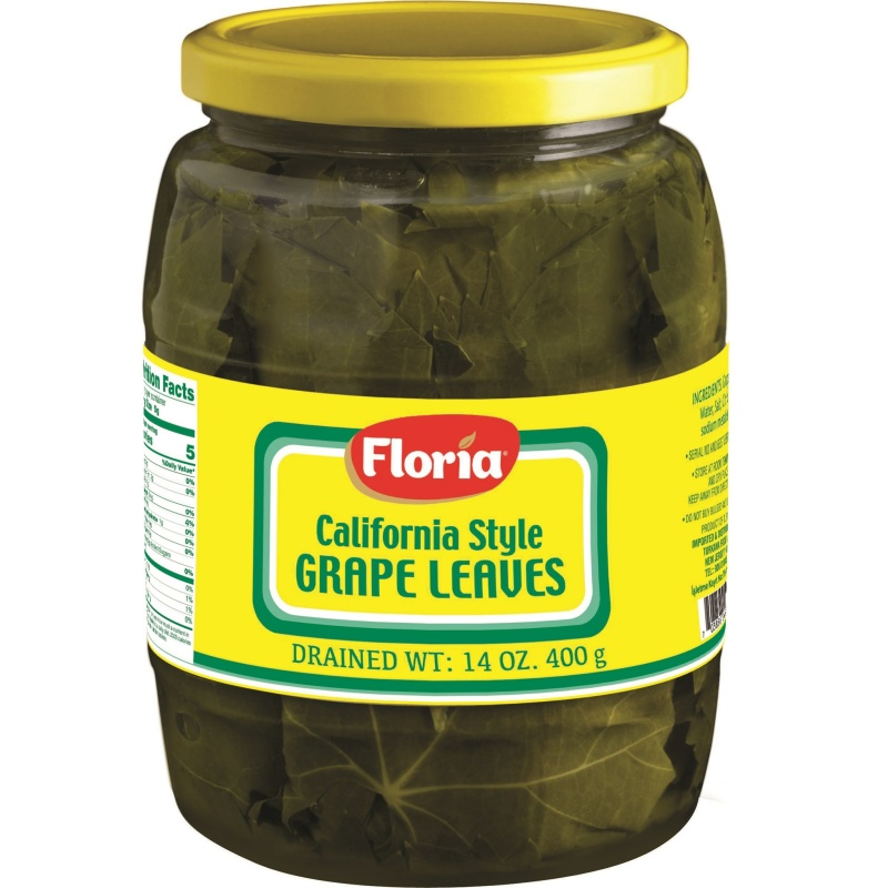 Floria Grape Leaves In Jar 14OzX12 – Distributor In New Jersey, Florida - California, USA