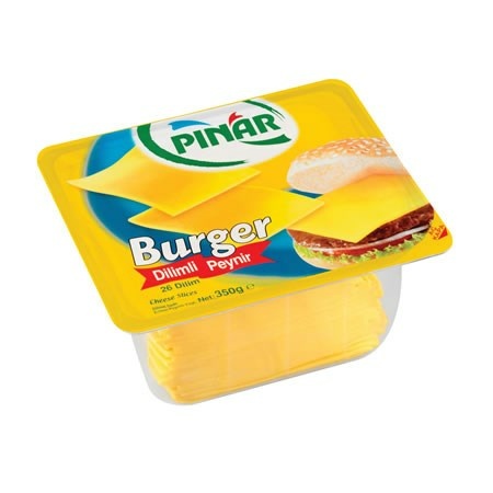 Pinar Sliced Burger Yellow Cecil Cheese 350Gr X 12 – Distributor In New Jersey – Florida and California, USA