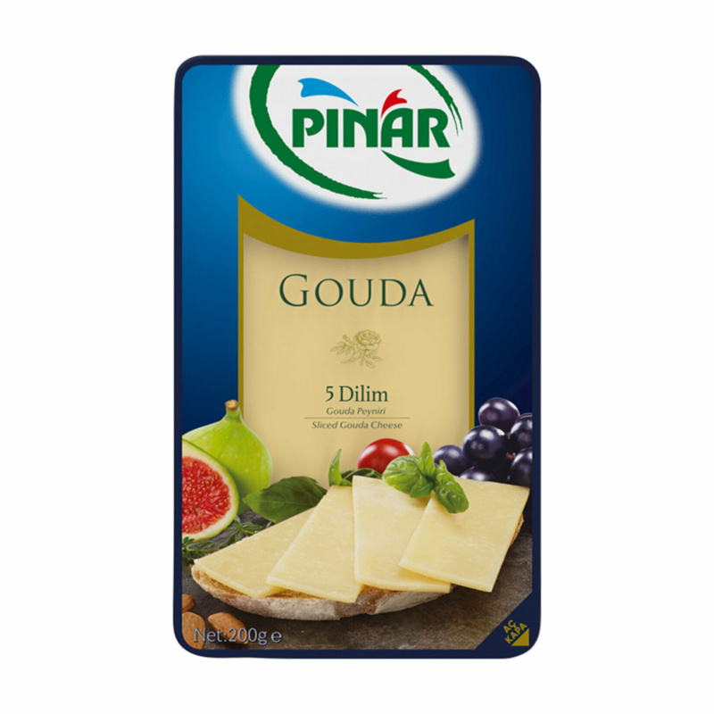 Pinar Gouda Sliced Cecil Cheese 200 Gr X 10 – Distributor In New Jersey – Florida and California, USA