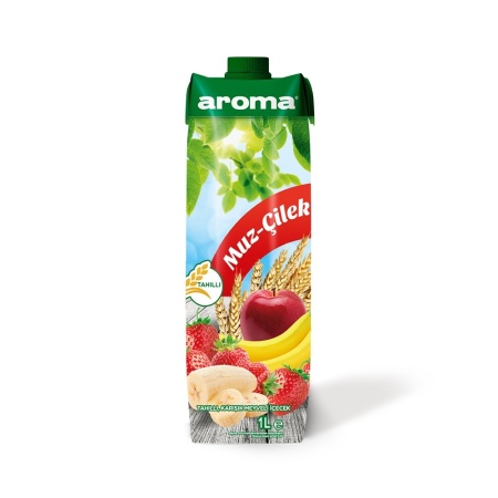 Aroma Banana - Strawberry Drink 1 Lt X 12 – Distributor In New Jersey, Florida - California, Usa
