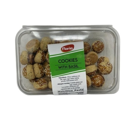 Floria Basil Cookies 300GrX9 – Distributor In New Jersey, Florida - California, USA