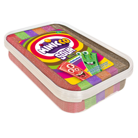 Anl Minicco Sour Belt Multicolour Mixed Flavour 200Gr X 24 Mc – Distributor In New Jersey, Florida - California, USA