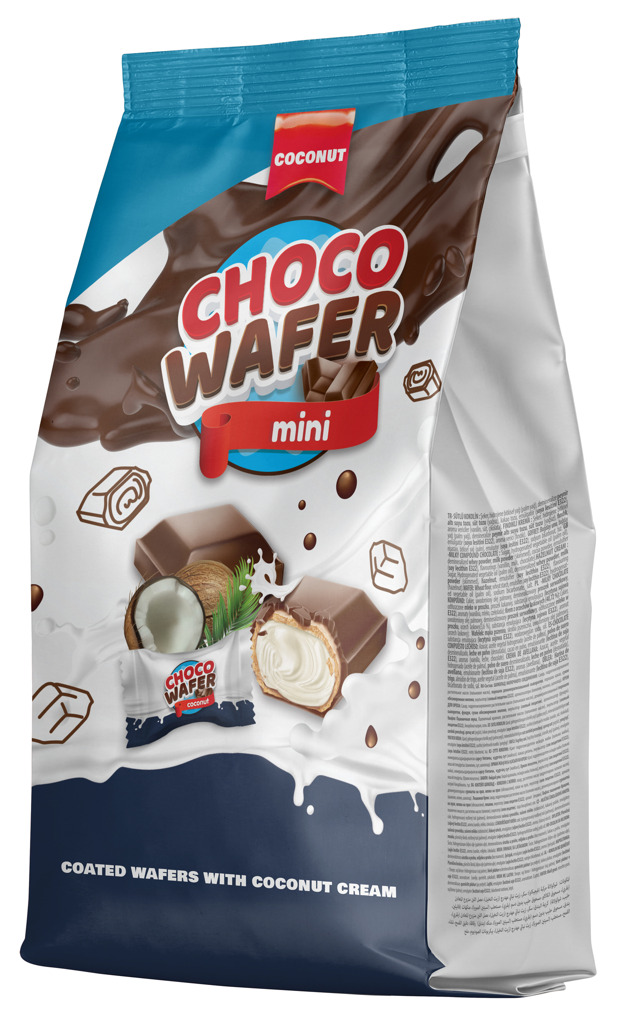 Choco Wafer Coconut- شوكلاتة ويفر –